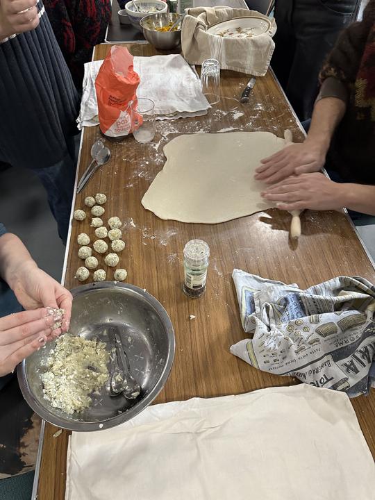 Making pierogi